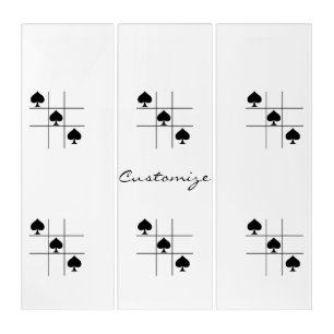 Black Spades Tic Tac Toe Thunder_Cove Triptych