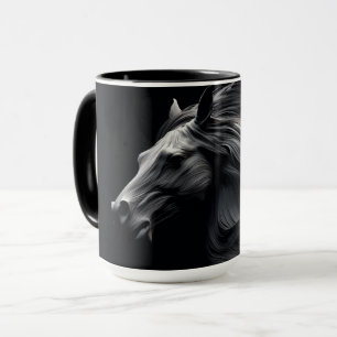 Black Spanish Horse's Twilight Ceramic Mug