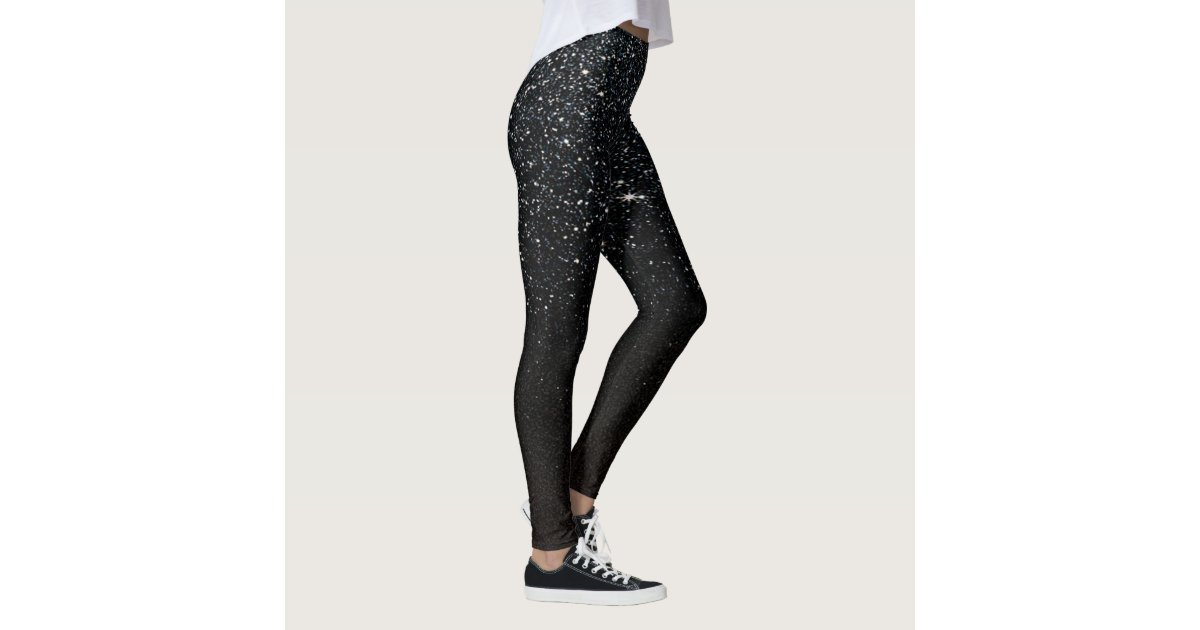 Sparkly Tights with Glittery Polka Dot Ombre Design