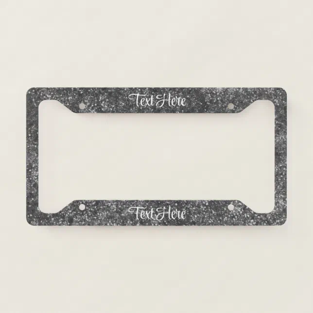 License Plate Frames Custom License Plate Frame - Personalized Text & Design (Black Aluminum) Customized License Plate Frames - Foto 6