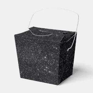 Black Sparkles Favor Boxes