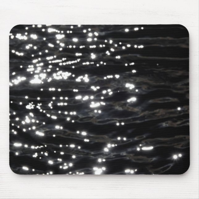 Black sparkling water mouse pad (Front)