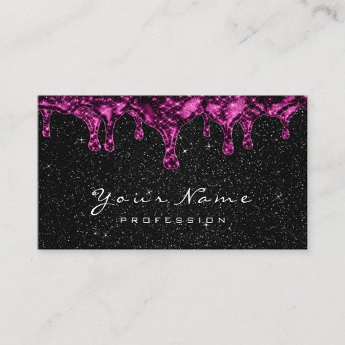 Black Sparkly Glitter Wax Epilation Pink Depilatio Business Card