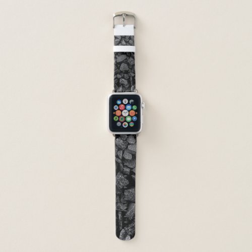 Black Sparkly Rocks Apple Watch Band