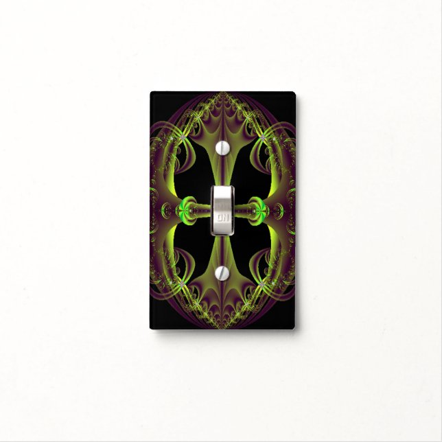 Black Sphere Light Switch Cover (In Situ)
