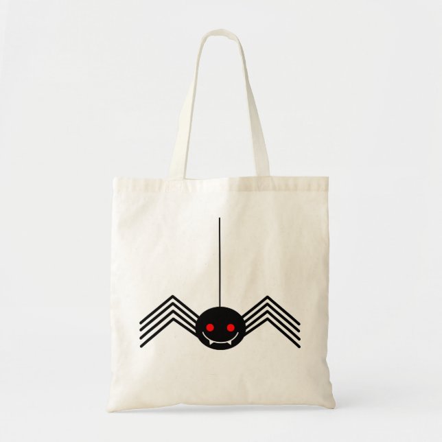Black Spider Budget Tote Bag (Front)