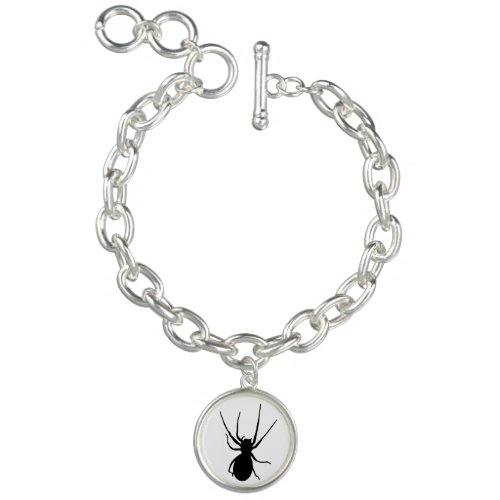Black Spider Charm Bracelet