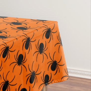 black spider halloween design tablecloth