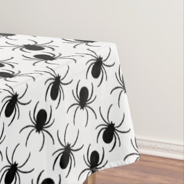 black spider halloween pattern tablecloth