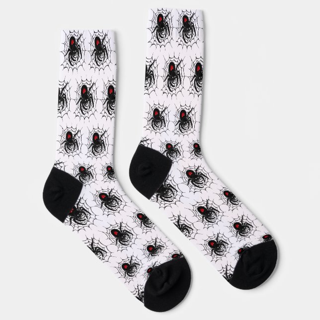 Black Spider in Web Socks (Right)