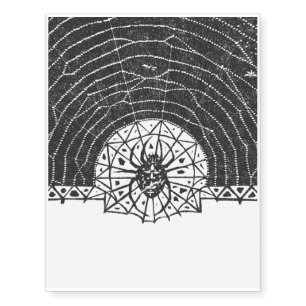 Black Spider Insect Halloween 2021 Temporary Tattoos