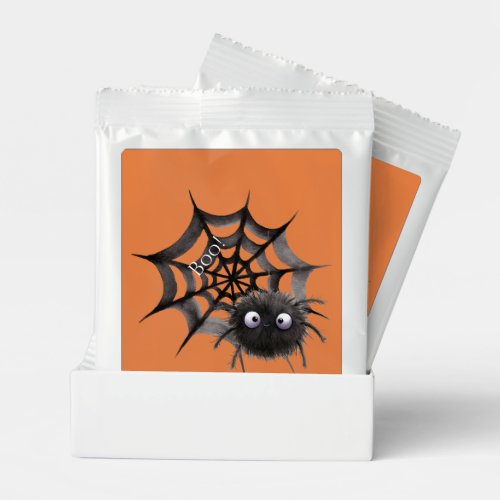 Black Spider on Web Halloween Hot Chocolate Drink Mix