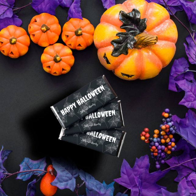 Black spider web, customizable Halloween Hershey Bar Favors (Black spider web, customizable Halloween Hershey Bar Favors
)
