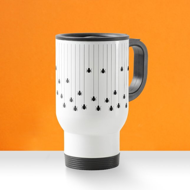 Black Spider Web Halloween Travel Mug (Creator Uploaded)
