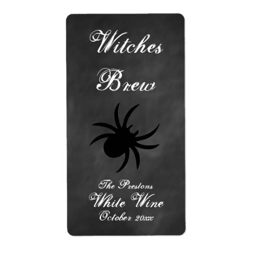 Black Spider Wine Label