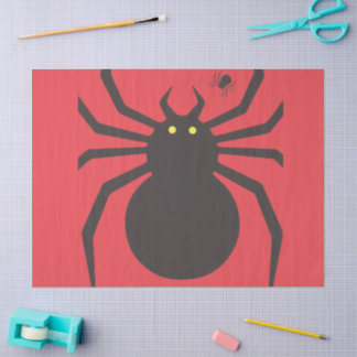 Black Spider Wrapping Paper