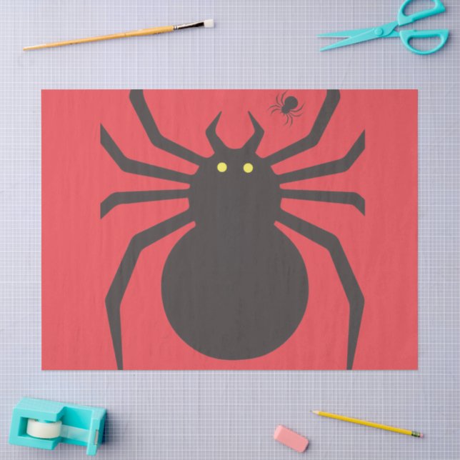 Black Spider Wrapping Paper (Craft)