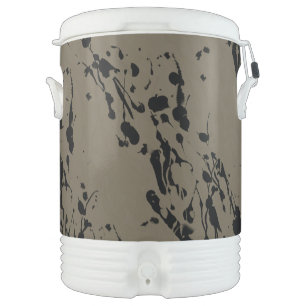 Black Splash and Drip Beverage Cooler