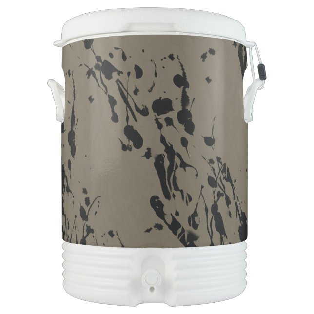 Black Splash and Drip Beverage Cooler (Front)