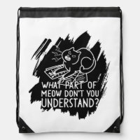 Black Splash Funny Cat Quote