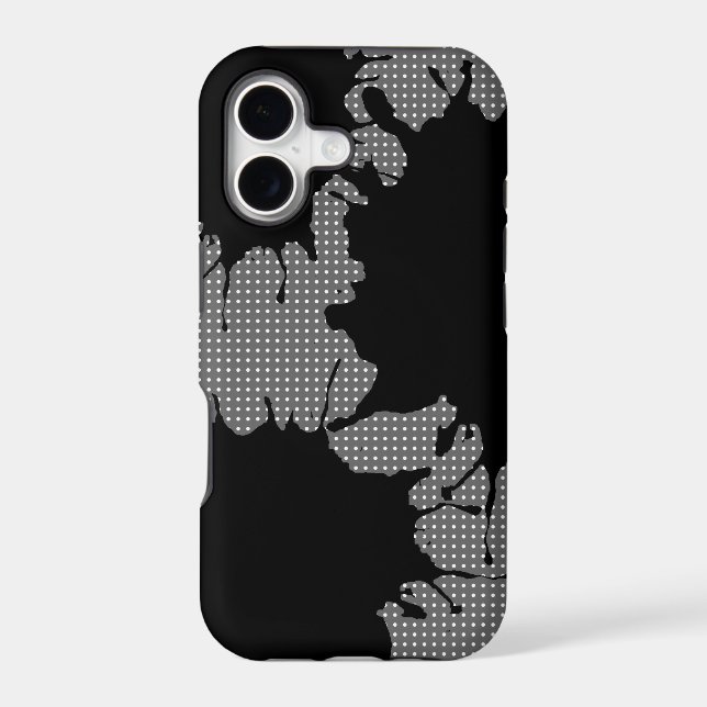 black splashes iphone case (Back)