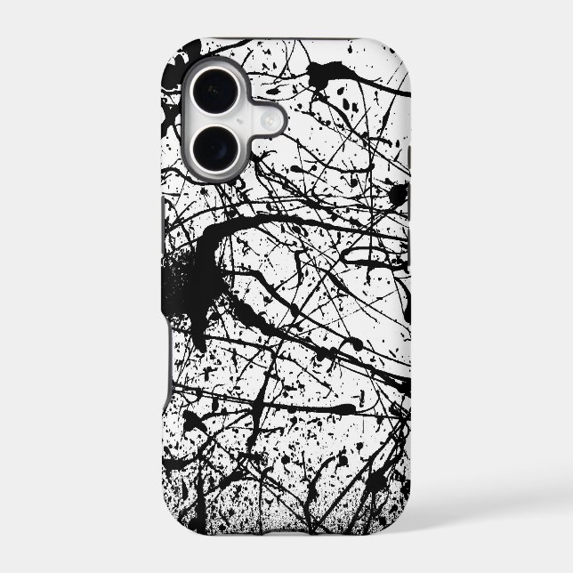 Black Splatter iPhone 5 Barely There Case (Back)