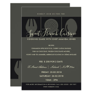 Cooking Class Invitations | Zazzle