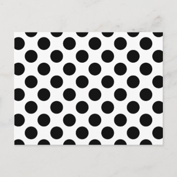 Black Spots Postcard by designs4you at Zazzle