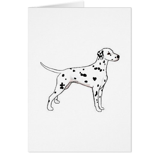 Black-Spotted Dalmatian Cards (Front)