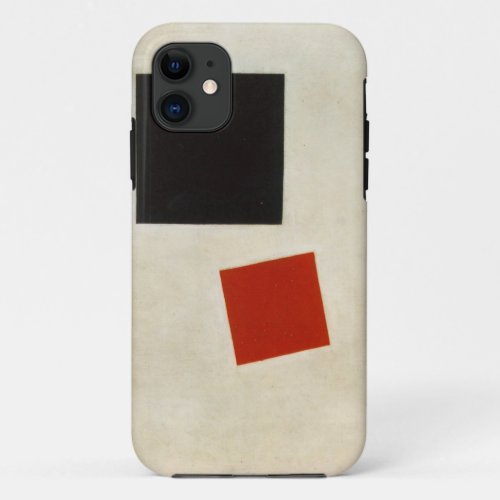 Black Square and Red Square by Kazimir Malevich iPhone 11 Case