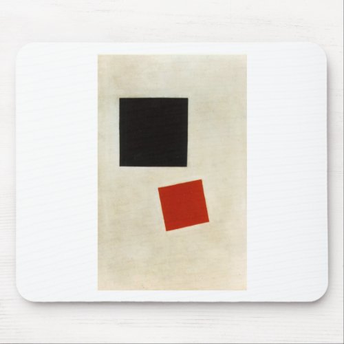 Black Square and Red Square by Kazimir Malevich Mouse Pad