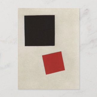 Black Square and Red Square by Kazimir Malevich Postcard