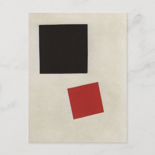 Black Square and Red Square by Kazimir Malevich Postcard