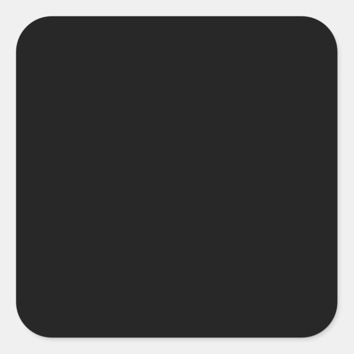 Black Square Sticker | Zazzle.com