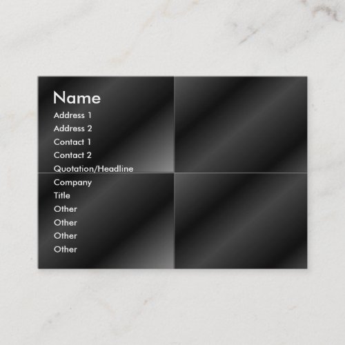 Black Square Tiles Profile Card Business Card Template