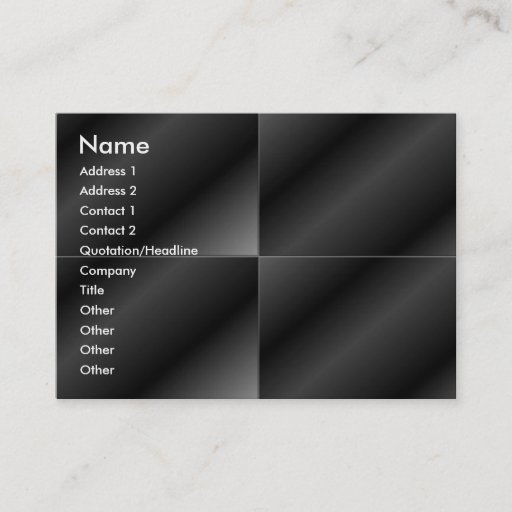 Customizable Black Square Tiles Profile Card Business Card Template