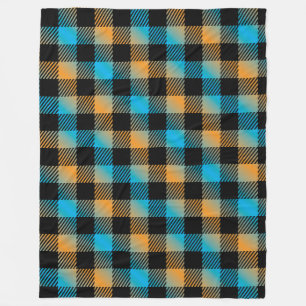Black Squares Fleece Blanket