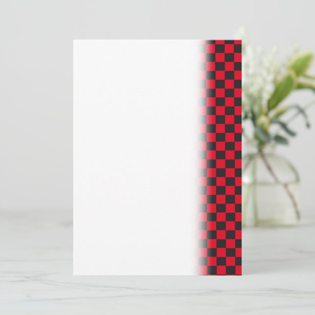 Black Squares Red Ladybug Colors Beetle Save The Date (Standing Front)