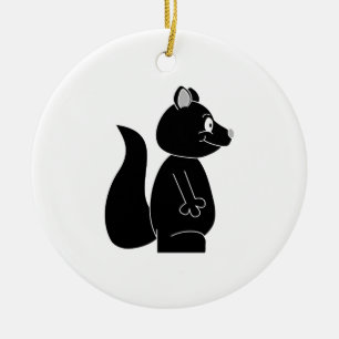 Black Squirrel. Ceramic Ornament