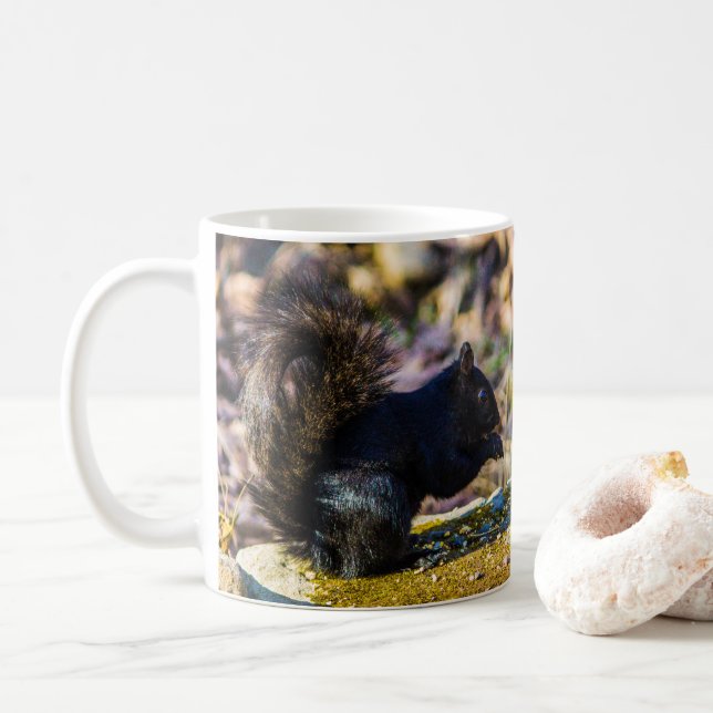 Black Squirrel Mug (With Donut)