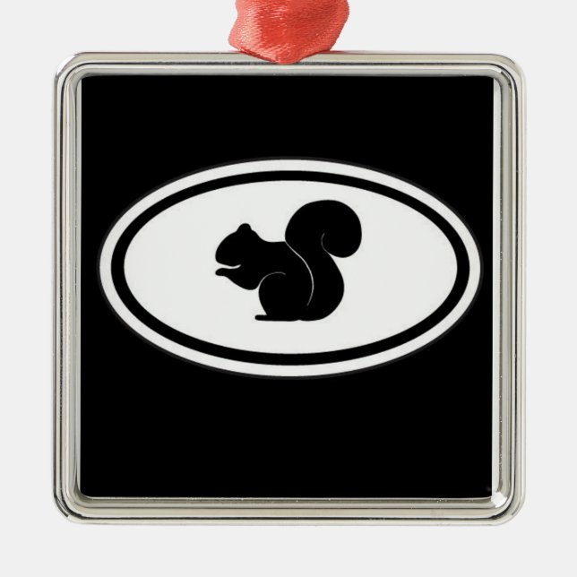 Black Squirrel Ornament (Front)