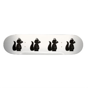 Black Squirrel. Skateboard Deck