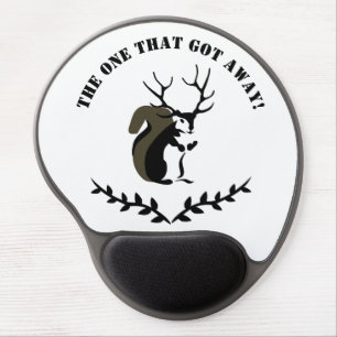 Black Squirrel With Ten Point Antler Gel Mouse Pad