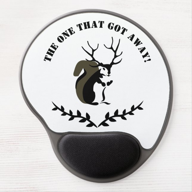 Black Squirrel With Ten Point Antler Gel Mouse Pad (Front)