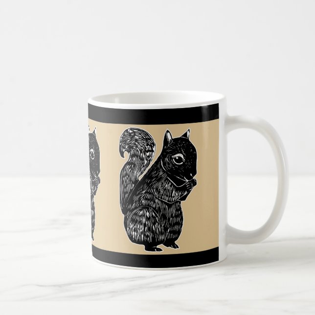 Black Squirrels Oak and Black Mug (Right)