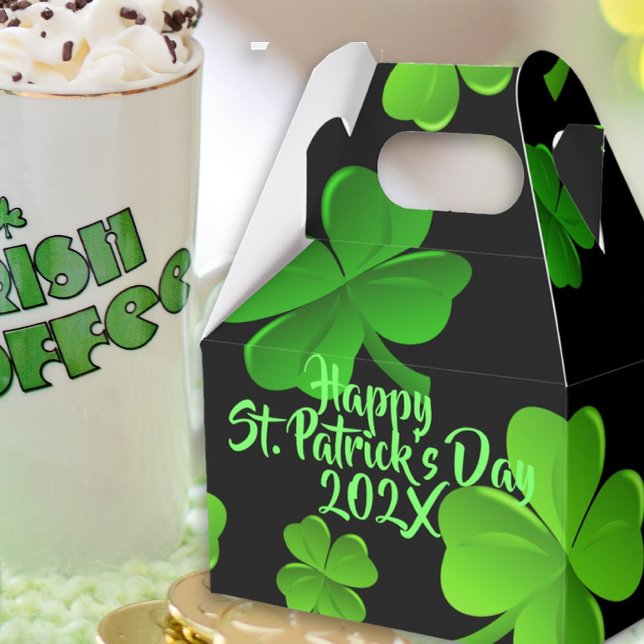 Black St. Patricks Day Covers Party Favor Boxes (Creator Uploaded)