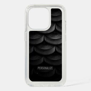 Black Stack (hockey pucks) iPhone 15 Pro Case