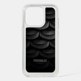 Black Stack (hockey pucks) iPhone 15 Pro Case