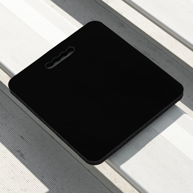 Black Stadium Seat Cushion Minimal Comfort (In Situ)