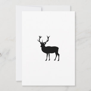 Black Stag - Bachelor or Stag Party Invitation